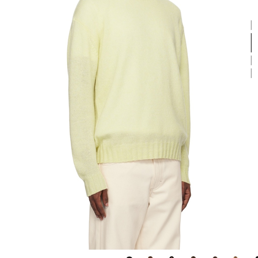 Auralee Light Yellow Sweater! Size 3 - Picture 2 of 7